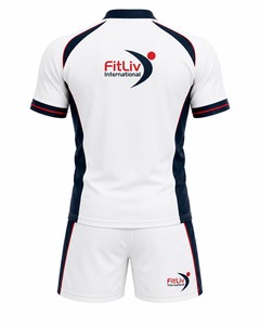 Ventes en gros d'ensembles d'uniformes de rugby pour adultes unisexes, vêtements de sport respirants et durables en polyester, design de logo personnalisé, sublimation - Product Image 4