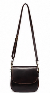 Vintage Genuine Leather Fashion Saddle Crossbody <b>Bag</b> for Women Handmade Shoulder Purse with Adjustable Strap Daily Life Use - Product Image 5