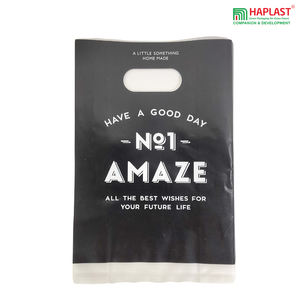 Bolsa troquelada HDPE/LDPE, bolsa con asa perforada para compras, bolsa de lujo de hasta 11 colores, precio al por mayor, impresión personalizada, fábrica de Vietnam - Product Image 4