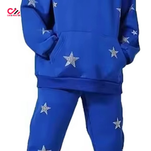 Chándal de Invierno para Hombre con Capucha, Casual, Sólido, con Pedrería, Transpirable, 100% Algodón, Talla Personalizada, Alta Calidad, Precio al por Mayor - Product Image 5