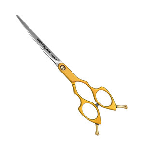 Curved Professional <b>Dog</b> Grooming <b>Scissors</b> in Yellow, Premium VG10 Steel Pet Shears for <b>Dogs</b> and Cats Hair Cutting Adjustable - Product Image 6