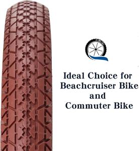 Neumático para Bicicleta Cruiser Beach – Neumático de Repuesto para Bicicleta Urbana de Estilo Retro para Ciudad y Carretera - Product Image 2