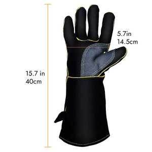 Guantes de Seguridad HARAZ HRZ-159 ODM hasta el Codo, Ecológicos, de Cuero Vacuno con Forro de Algodón, Protección Térmica, para Uso Diario en las Cuatro Estaciones - Product Image 2