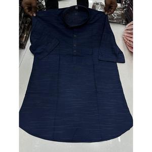 ATRACTIVA CAMISETA DE HOMBRE DE TRABAJO CON ESTAMPADO DE ALGODÓN SOLO AZUL - Product Image 3