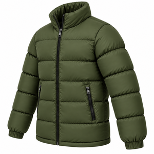 Wholesale <b>Men</b> Puffer Jacket <b>Warm</b> Winter <b>Coat</b> Heavy Padded Outdoor Bubble Jacket Solid Color Custom <b>Mens</b> Streetwear Puffer <b>Coat</b> - Product Image 5