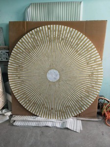 Modern Solid Wood <b>Epoxy</b> Resin <b>Table</b> <b>Top</b> Foldable Dining Room Furniture for Home or Kitchen Stylish Living Room Accessory - Product Image 3