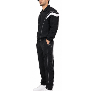 <b>Men</b> Nylon Tracksuit Windproof Quick Dry Sports <b>Jacket</b> and Pants Premium Activewear OEM ODM Manufacturer Nylon Tracksuit - Product Image 2