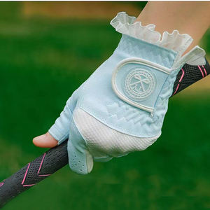Gants de golf sans doigts pour femmes Cabretta - Cuir véritable antidérapant avec sangle de poignet réglable pour une utilisation en extérieur (XL) - Product Image 2