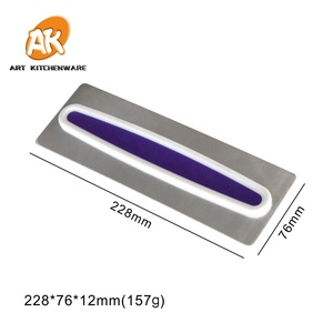 AK bán buôn fondant bánh công cụ trang trí thép không gỉ scraper bột cắt bánh mượt mà hơn - Product Image 3
