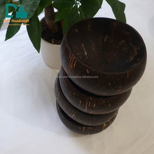 Bol en coque de noix de coco naturelle avec logo personnalisé, fait à la main, écologique, fabriqué au Vietnam, vente en gros - Product Image 4