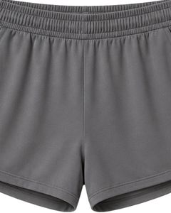 Ensemble décontracté d'été deux pièces pour femme : débardeur sans manches gris et short en coton et élasthanne, idéal pour le fitness et le yoga (OEM) - Product Image 6