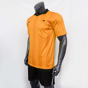 Professional <b>Referee</b> Uniform Men Custom Logo Soccer <b>Referee</b> Shirt Shorts Set Wholesale - Product Image 1