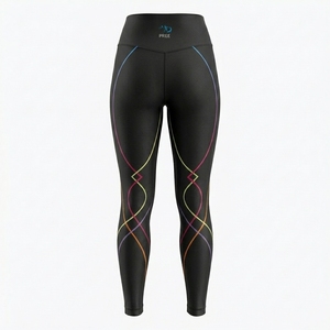 Pickleball <b>Women's</b> Solid Compression Sports <b>Leggings</b> High Waist Ankle-Length Lightweight Eco-Friendly Anti-Bacterial Stretch - Product Image 2