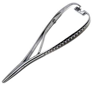 คีมจับเข็มมัติวีแบบแมนนวลคุณภาพสูง คีมเย็บไหมผ่าตัดทางทันตกรรม สแตนเลสสตีล ใช้ซ้ำได้ - Product Image 4