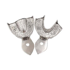 Meilleur Prix : Porte-empreintes dentaires supérieures et inférieures, autoclavables, à contour perforé, instruments dentaires pour la dentisterie SurgiRight - Product Image 3