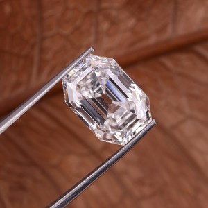 Diamants CVD cultivés en laboratoire, taille émeraude, certifiés IGI, uniques, de 1 à 3 carats, provenant de mines anciennes, pour la fabrication de bijoux (bagues, boucles d'oreilles, pendentifs) - Product Image 1