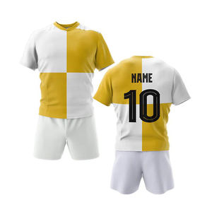 Tenues de rugby complètes pour équipe, comprenant maillot et short, conçues pour les tournois, les matchs de ligue et les entraînements. - Product Image 5