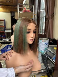 Hot Cheap Price Short Color Bone Straight <b>Bob</b> <b>Wigs</b> From 100% Vietnamese Human Hair for Black Women - Product Image 3