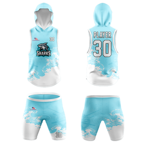 Pure Youth Custom Full Sublimation Lightning 7 v 7 Compression Turtleneck Jersey Streetwear Skull 7v7 Flag Football Jersey - Product Image 1