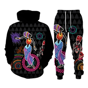 TENDENCIAS CLÁSICAS Chándal Unisex Bohemio con Capucha, Color Sólido, Manga Larga, Bolsillos Laterales, Cintura Elástica con Cordón, Poliéster Ligero - Product Image 1
