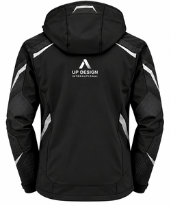 Chaqueta Softshell Impermeable Negra para Hombre, Ecológica, Transpirable, de Invierno, Personalizada, Cortavientos, con Detalles Reflectantes, para Senderismo, OEM - Product Image 2