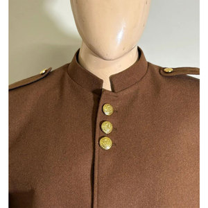 Veste doublette style Garde écossaise marron 100% laine, Tunique pour hommes de fanfare, Tenue des Highlands - Product Image 5