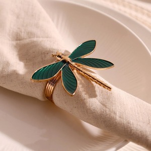 Brass Napkin Rings 4.5cm Width Glam Design Wedding <b>Table</b> Decoration Durable Ring Shape - Product Image 4