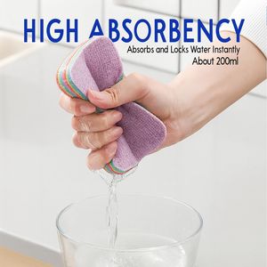 Set di 4 Spugne in Microfibra a 12 Strati, Ultra Assorbenti e Riutilizzabili, per Pulizie Domestiche e in Cucina - Product Image 4