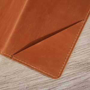 Genuine Leather Heavy Duty Protection Cash Envelope Wallet Factory Price Wholesale Vendor Custom Logo Premium Cash Stuffing Case - Product Image 5