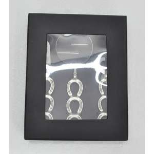 Ensemble de 3 ouvre-lettres en métal avec loupe et ouvre-bouteille, poignées style cheval, finition argentée, coffret cadeau de luxe - Product Image 3
