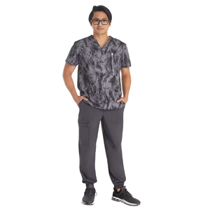 Vêtements de travail personnalisés en gros pour hôpitaux : ensembles de blouses et pantalons de couleur unie pour infirmières et personnel de clinique médicale - Product Image 1