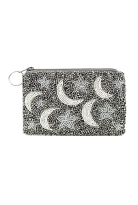 Beaded Mini <b>Coin</b> <b>Purse</b> With Lip Pattern Zipper Closure Handmade Unisex Creative Style - Product Image 2