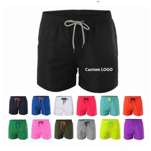 Men's Solid Orange Quick Dry Board Shorts With Drawstring Closure Casual Style Short Length Woven Fabric - Product Image 6