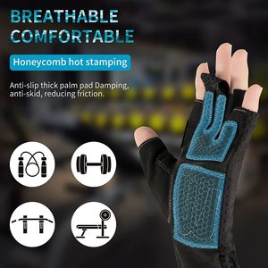 Gants d'entraînement en silicone légers Fawn International, antidérapants, avec fermeture à lacets, pour la musculation et la remise en forme (unisexe) - Product Image 2
