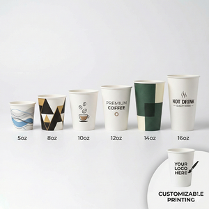 Gobelet en papier à paroi simple de qualité supérieure, 5 oz (150 ml), avec logo personnalisé, léger, jetable, pour boissons chaudes, pour restaurants et hôtels - Product Image 3