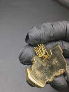 จี้เพชรโมอิสซาไนต์เคลือบเงาผ่านการทดสอบเพชร พร้อมจี้ตัวอักษรเงินแท้ 925 สไตล์ฮิปฮอป - Product Image 6