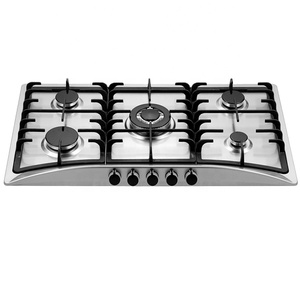 <strong>Professional</strong> 90cm 5-Burner <strong>Gas</strong> <strong>Stove</strong> Stainless Steel Built-In A-Class LPG Battery Household Electric Metal Knobs Hotel Kitchen - Product Image 5