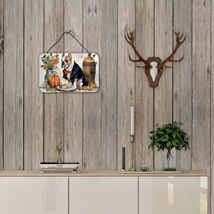 Nuevo Bulldog inglés otoño cocina pared colgante impresiones Multicolor aluminio Metal signo para decoración del hogar puerta Colgante placa para - Product Image 4