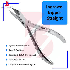 Ensemble d'instruments de podologie en acier inoxydable de qualité supérieure avec logo personnalisé, comprenant coupe-ongles épais, repousse-ongles, nettoyeur et lime. - Product Image 3