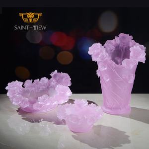 Nuevo diseño de cristal claro de <span class=keywords><strong>pasta</strong></span> de vidrio florero boda centros de mesa - Product Image 3