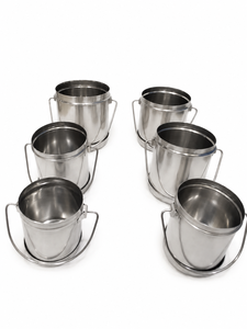 Juego de Cubos Reutilizables de Acero Inoxidable Dheer International - Diseño Moderno para Uso Doméstico (Tamaño 10-15) - Product Image 3