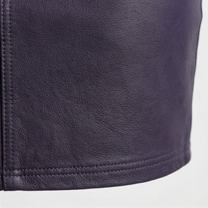Jupe crayon mini en similicuir taille haute pour femme avec poches, couleur unie, style tissé, toutes saisons, sexy - Product Image 6