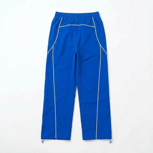 Nouvelles ventes, ensembles de pantalons coupe-vent en nylon imperméable pour hommes, logo personnalisé imprimé, doublure bleue et blanche, respirant, vêtements de rue - Product Image 2