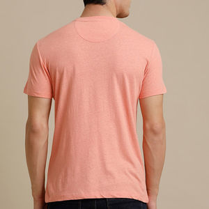 High Quality 100% Cotton Men's Short Sleeve Fitness T-Shirts Custom Logo Anti-Wrinkle Cotton Knitted Fabric <b>Tshirts</b> OEM - Product Image 5