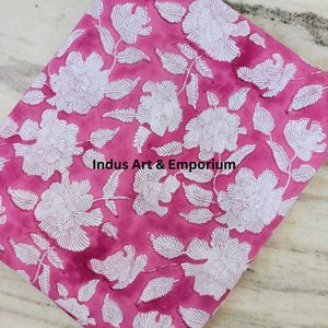 Block Print Cotton Cambric 60X60 Running Fabric Traditional Jaipuri Print Cotton Fabric - Product Image 2