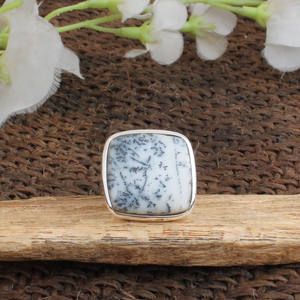 Natural Dendritic Opal <b>Ring</b> 925 Sterling <b>Silver</b> Tree Opal Gemstone <b>Ring</b> Opal Jewelry for Women Handcrafted <b>Statement</b> Wholesale - Product Image 1