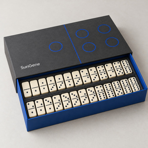 Custom Drawer Packaging <b>Box</b> for Double Six Domino Tile Sets - Product Image 1