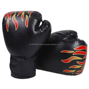 Guantes de Boxeo de Cuero al por Mayor de 8-14 oz con Logotipo Personalizado para Adultos y Niños, Entrenamiento de MMA y Kick Boxing, Negro, Rojo, Blanco, Azul - Product Image 3