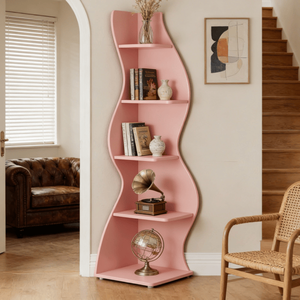 Libreria Alta e Scaffale Espositivo per Organizzazione Domestica - Product Image 3