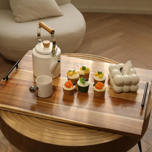 Tabla de madera de acacia para cubrir la estufa con asas, cubierta para estufa eléctrica, venta al por mayor de fábrica de Vietnam - Product Image 2